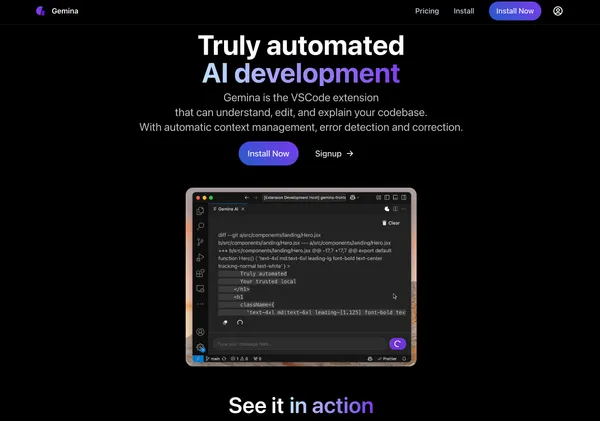 Gemina AI Website